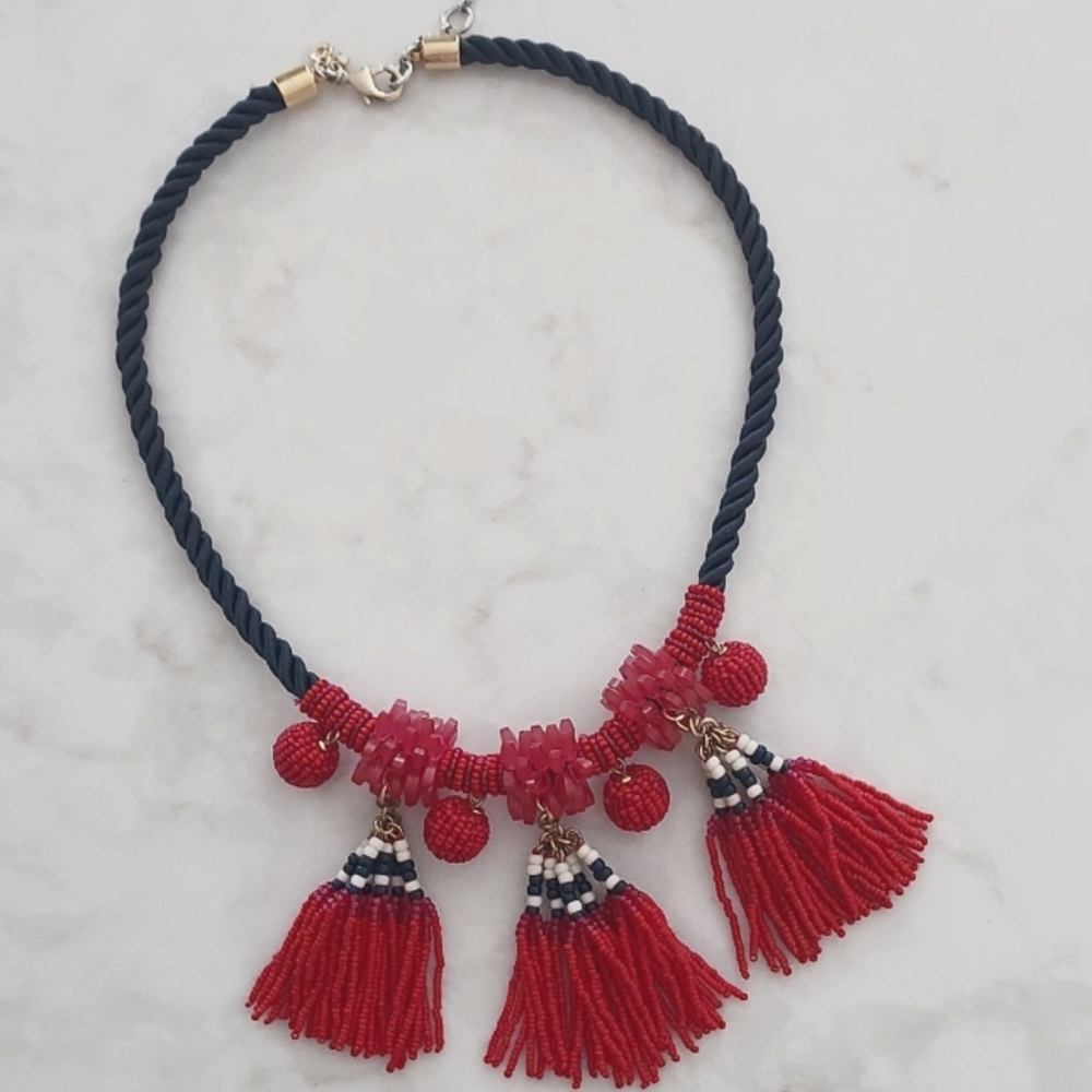 Ann Taylor beaded statement necklace